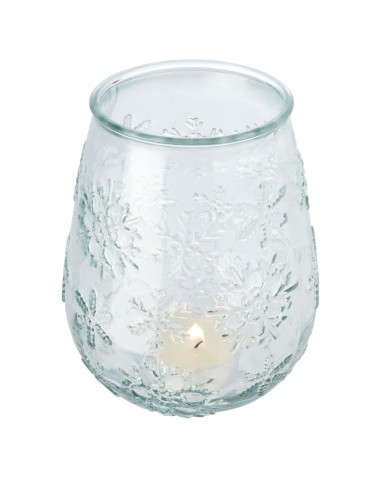 Portavelas de vidrio reciclado para velas...