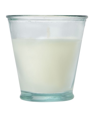 Vela de soja con soporte de vidrio reciclado...
