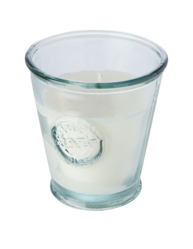 Vela de soja con soporte de vidrio reciclado...