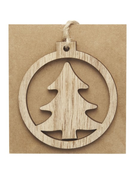 Adorno de madera con árbol "Natall"