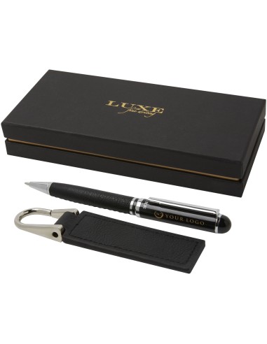 Set de regalo de bolígrafo y llavero "Verse"