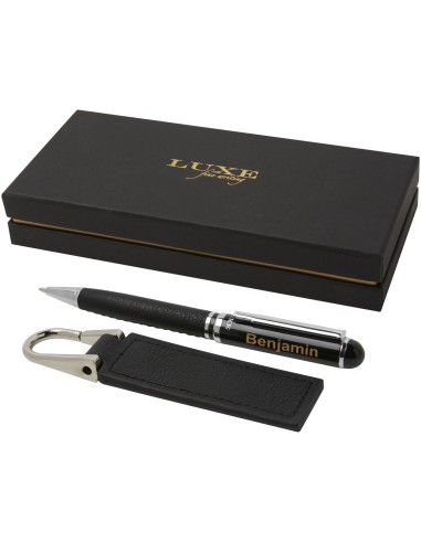 Set de regalo de bolígrafo y llavero "Verse"