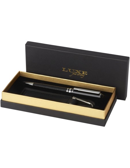 Set de regalo de bolígrafo y llavero "Verse"