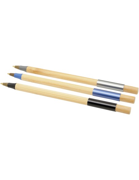 Set de bolígrafos de bambú de 3 piezas "Kerf"