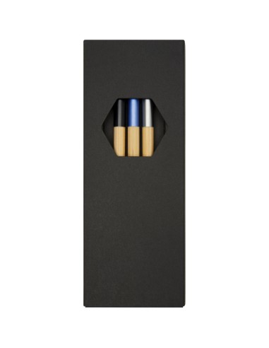 Set de bolígrafos de bambú de 3 piezas "Kerf"