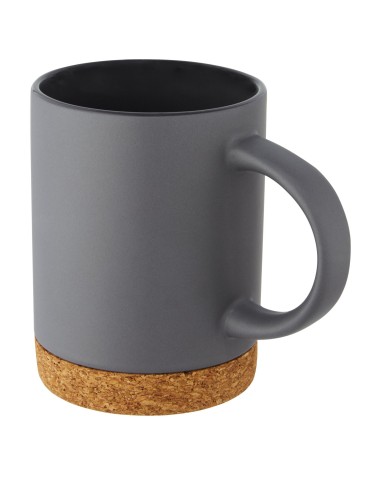 Taza de cerámica de 425 ml con base de corcho...