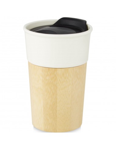 Taza de porcelana de 320 ml con pared exterior...