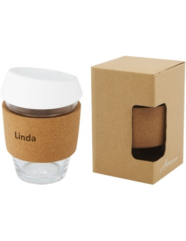 Vaso de vidrio borosilicato de 360 ml con...