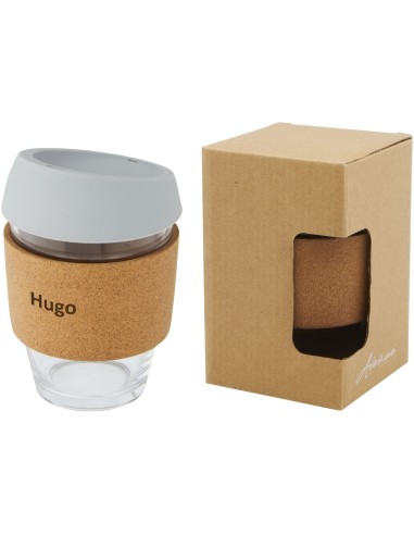 Vaso de vidrio borosilicato de 360 ml con...