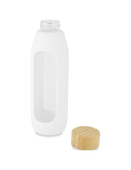 Botella de vidrio borosilicato de 600 ml con agarre de silicona "Tidan"
