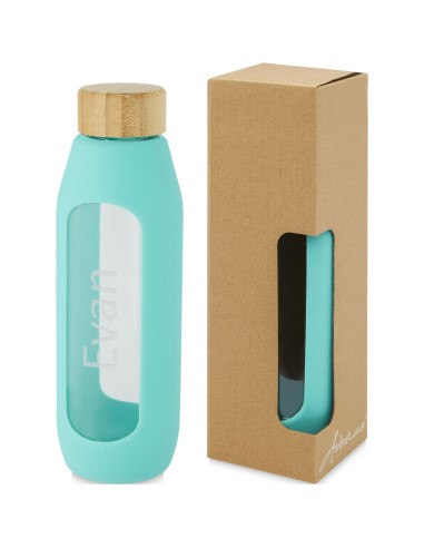 Botella de vidrio borosilicato de 600 ml con...
