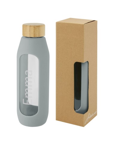 Botella de vidrio borosilicato de 600 ml con...