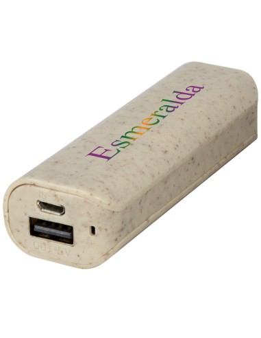 Batería externa de paja de trigo de 1200 mAh...