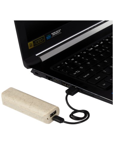 Batería externa de paja de trigo de 1200 mAh...