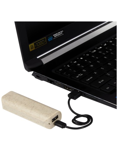 Batería externa de paja de trigo de 1200 mAh "Yoko"
