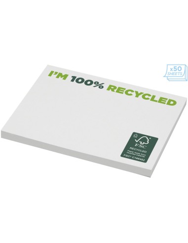 Bloc de notas adhesivas de papel reciclado de...