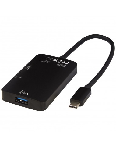 Adaptador multimedia de aluminio tipo C (USB-A/Tipo C/HDMI) "ADAPT"