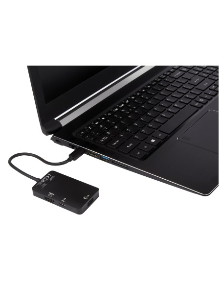 Adaptador multimedia de aluminio tipo C (USB-A/Tipo C/HDMI) "ADAPT"