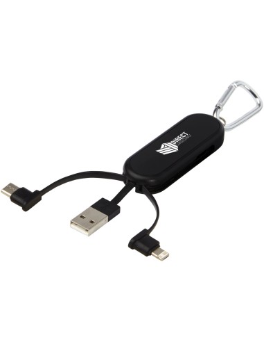 Cable de carga doble con mosquetón y...
