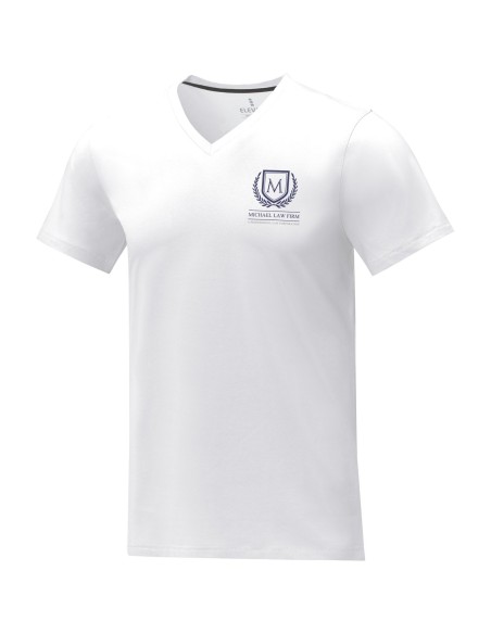 Camiseta de manga corta y cuello en V para hombre "Somoto"