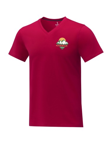 Camiseta de manga corta y cuello en V para...