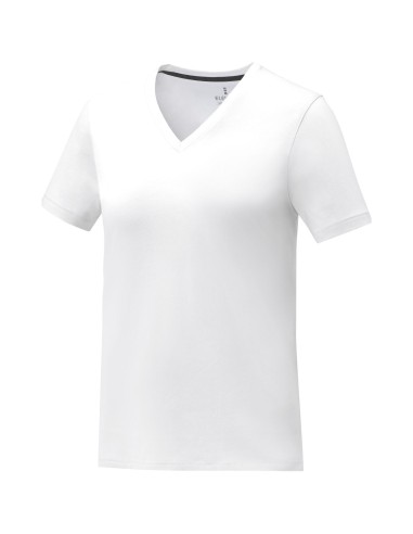 Camiseta de manga corta y cuello en V para...