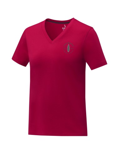 Camiseta de manga corta y cuello en V para...