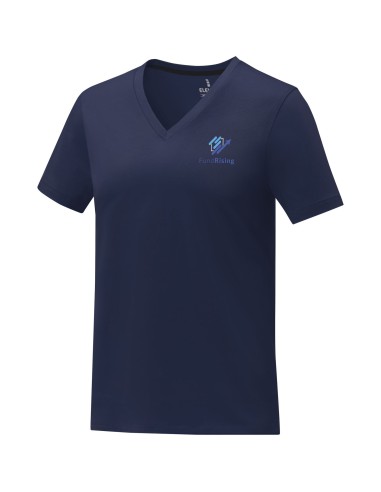 Camiseta de manga corta y cuello en V para...