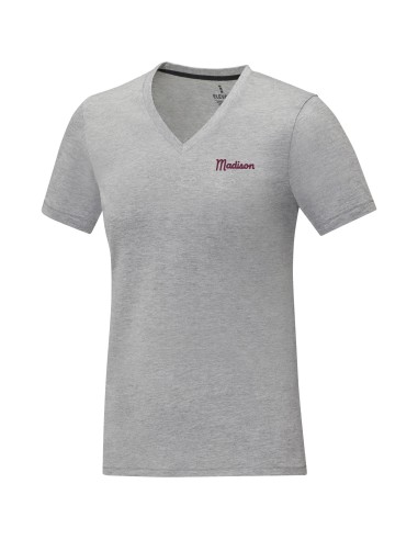 Camiseta de manga corta y cuello en V para...