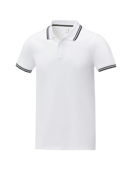 Polo de manga corta con ribete para hombre "Amarago"