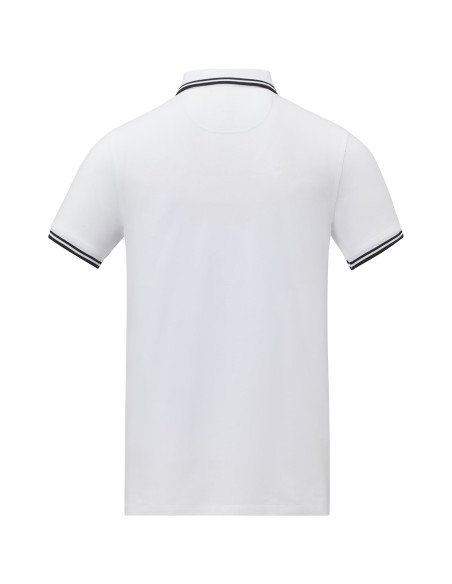 Polo de manga corta con ribete para hombre "Amarago"