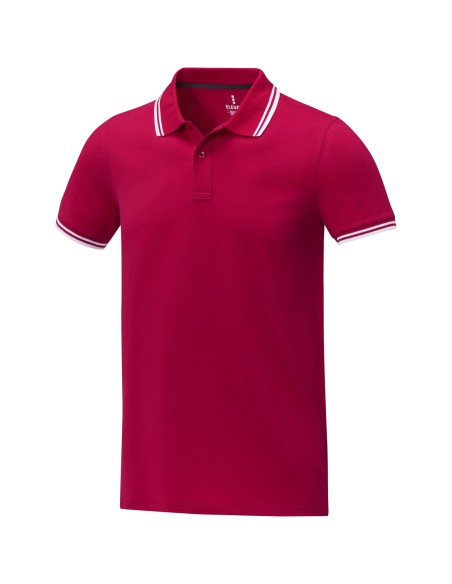 Polo de manga corta con ribete para hombre "Amarago"