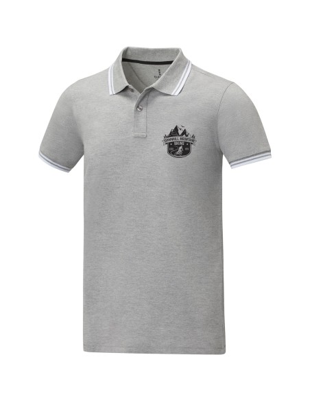 Polo de manga corta con ribete para hombre "Amarago"