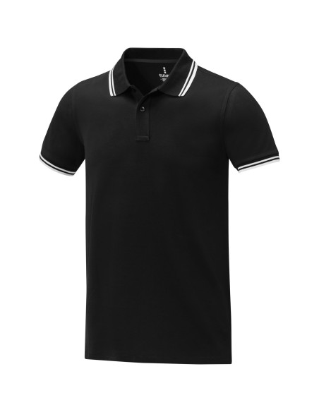 Polo de manga corta con ribete para hombre "Amarago"