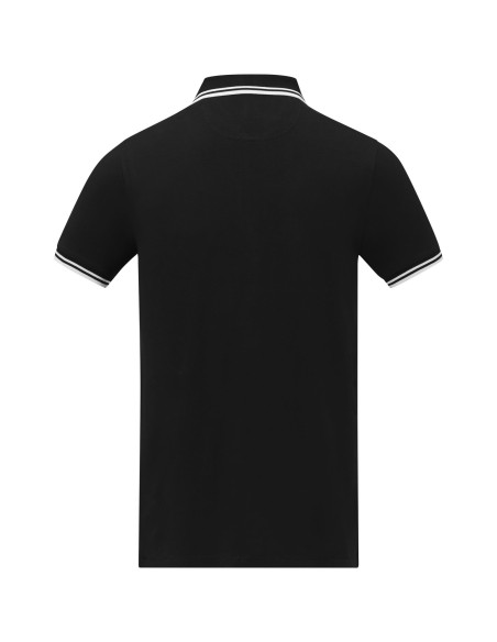 Polo de manga corta con ribete para hombre "Amarago"