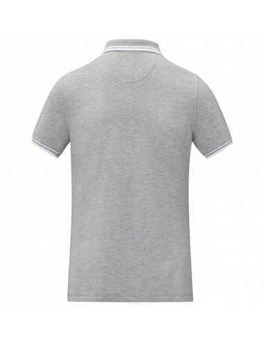 Polo de manga corta con ribete para mujer...