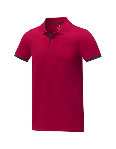 Polo de manga corta de dos tonos para hombre "Morgan"