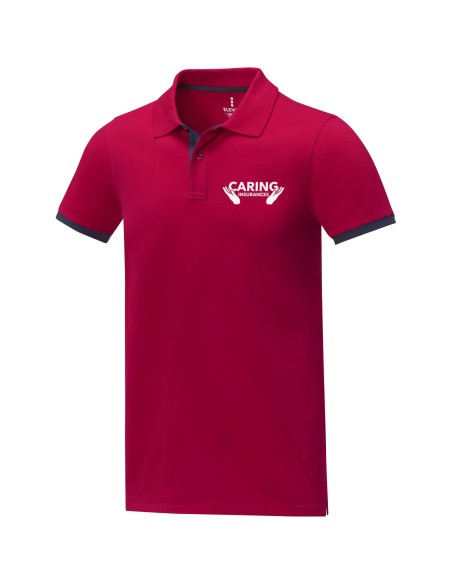 Polo de manga corta de dos tonos para hombre "Morgan"