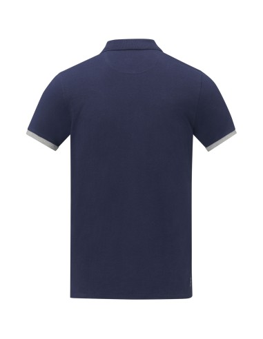 Polo de manga corta de dos tonos para hombre...