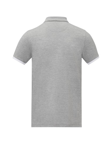 Polo de manga corta de dos tonos para hombre...
