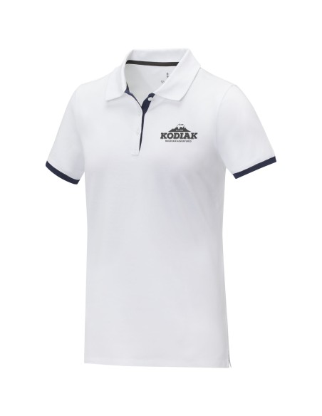 Polo de manga corta de dos tonos para mujer "Morgan"