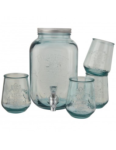 Set de bebida 5 piezas de vidrio reciclado...