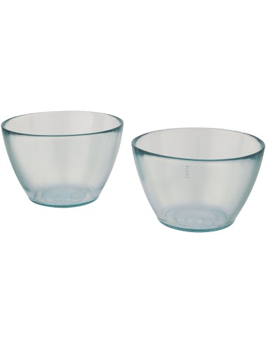 Set de 2 recipientes de vidrio reciclado "Cuenc"