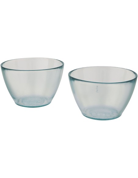 Set de 2 recipientes de vidrio reciclado "Cuenc"