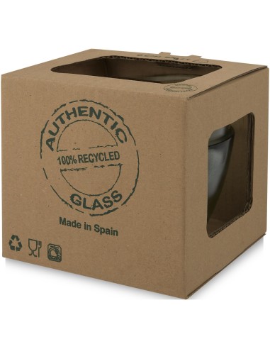 Set de 2 recipientes de vidrio reciclado "Cuenc"
