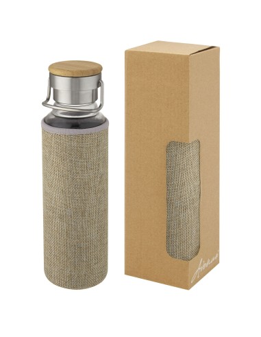 Botella de vidrio de 660 ml con funda de...