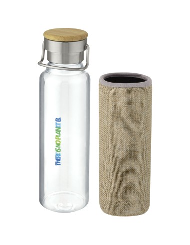 Botella de vidrio de 660 ml con funda de...