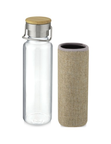 Botella de vidrio de 660 ml con funda de...