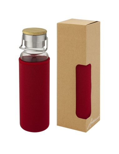 Botella de vidrio de 660 ml con funda de...