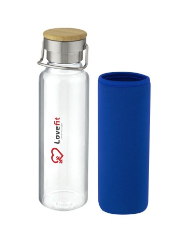 Botella de vidrio de 660 ml con funda de...
